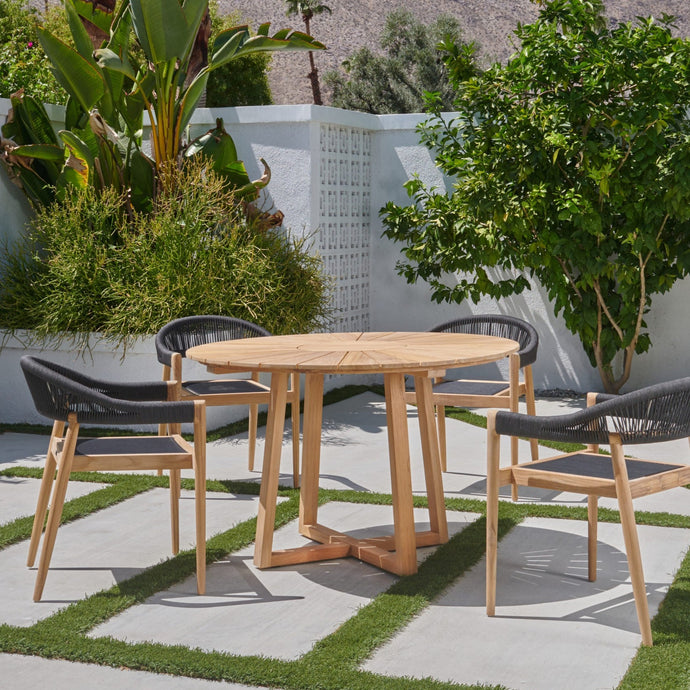 Silla de teca exterior