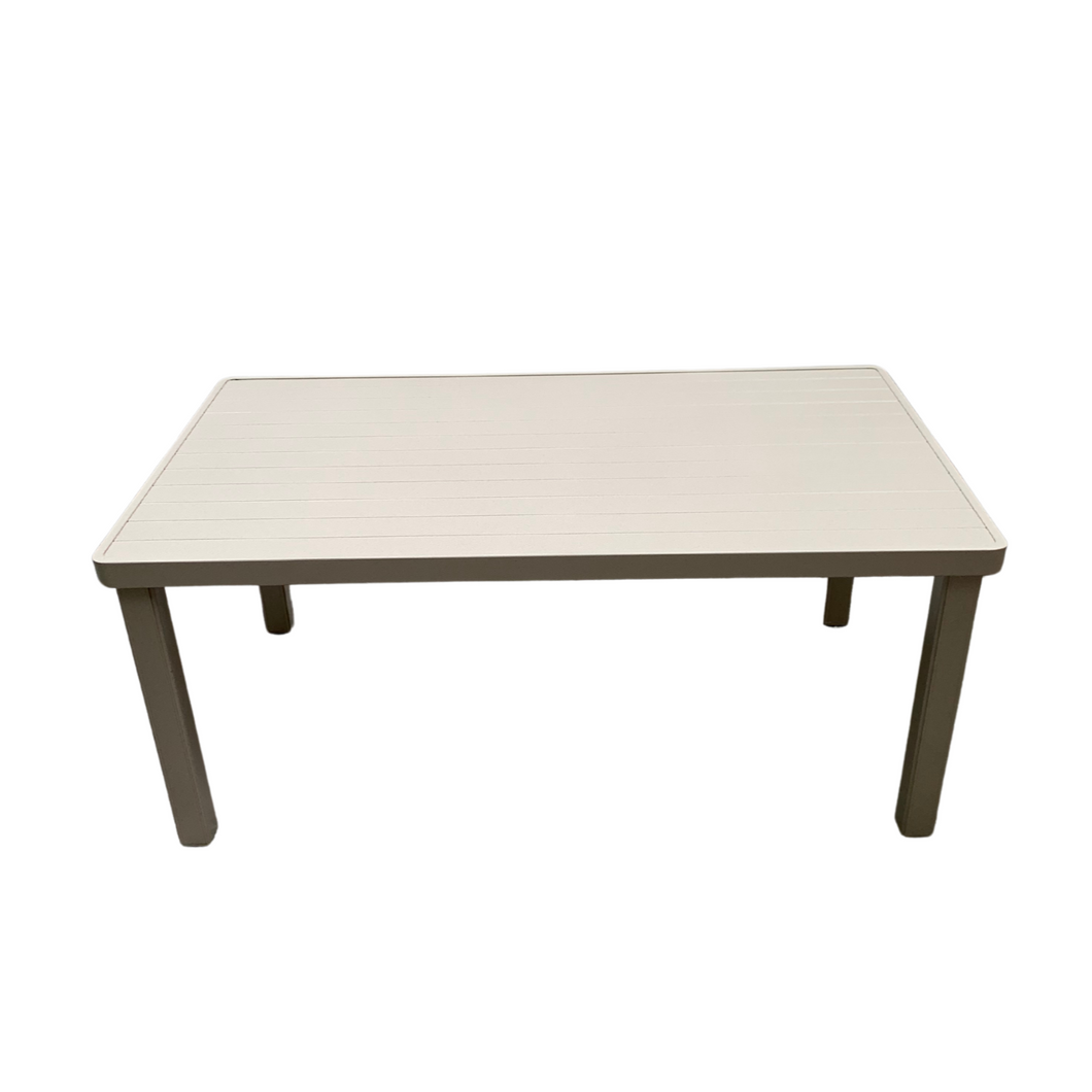 Mesa de centro rect con top de aluminio