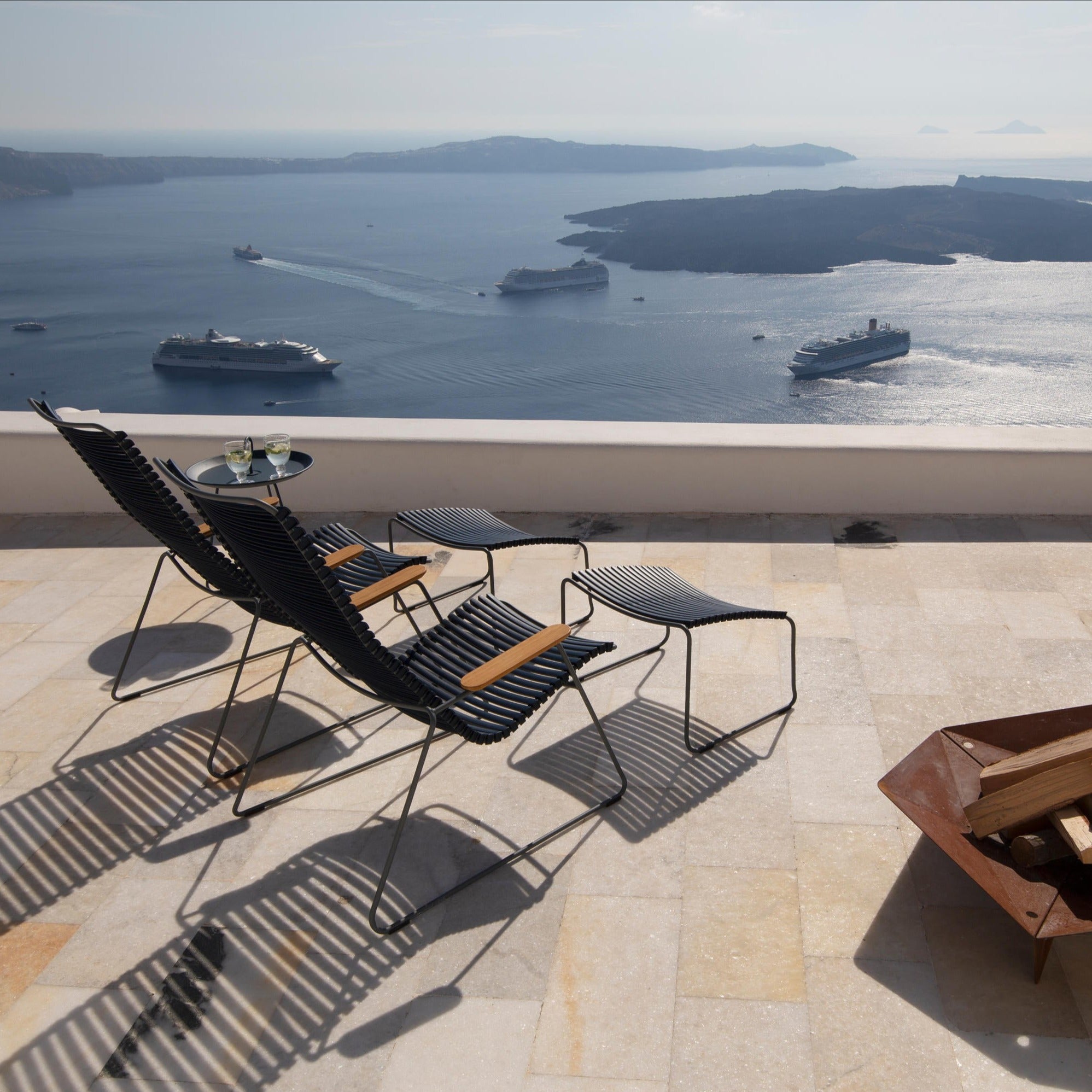Silla de exterior CLICK con confort, ideal para disfrutar al aire libre ...